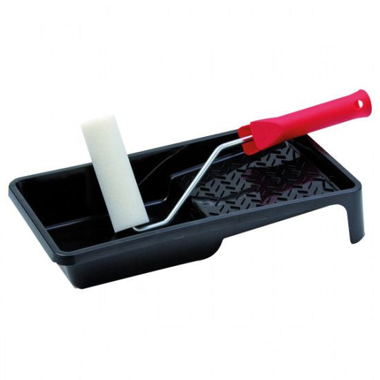 Rollerset Mini Farbwanne + Farbrolle + Schaumstoffrolle