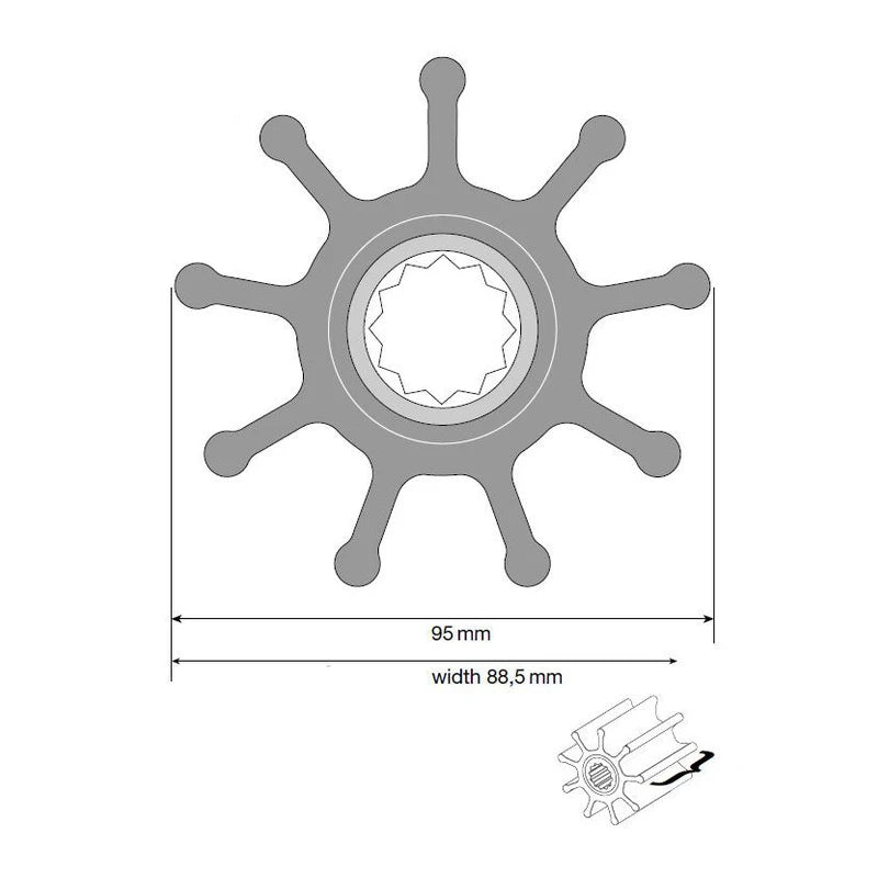 Johnson Impeller für F9 Pumpe