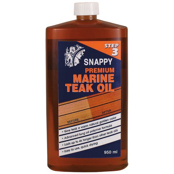 Snappy Teak Teak Oil – pflegendes Öl für Teakholz an Bord