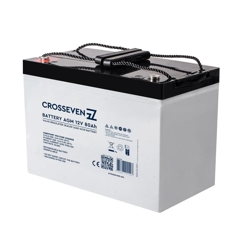 Crosseven Batterie AGM 12 V 80 Ah