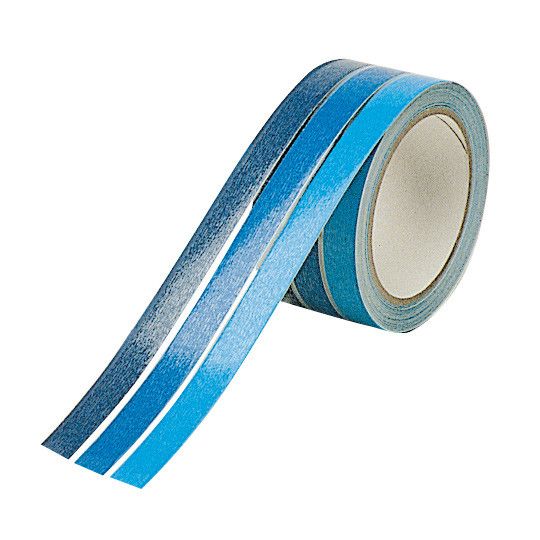 Dekortape B= 50mm L=10m blau 3-streifig
