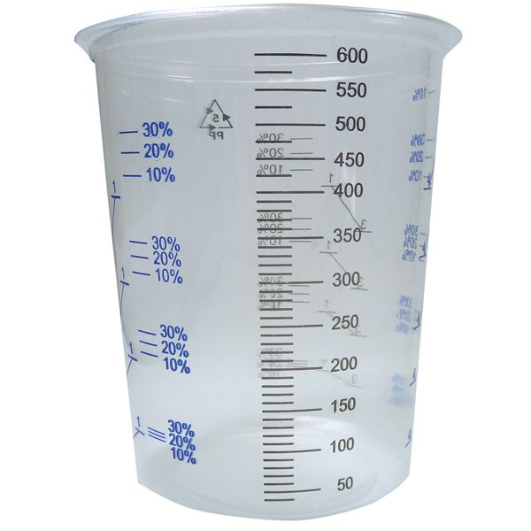Mischbecher 600ml stabile Ausführung 25 Stück