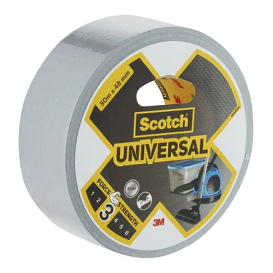 3M Gewebeband B=48mm L=50m silber