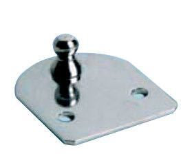 Montagebeschlag für Gasdruckdämper mit Kugel-Aufnahme D=8mm 90° flach