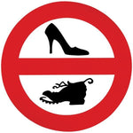 Aufkleber Keine Strassenschuhe D=13