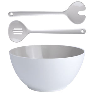 MARINE BUSINESS Harmony Salatschüssel mit Salatbesteck weiss/beige