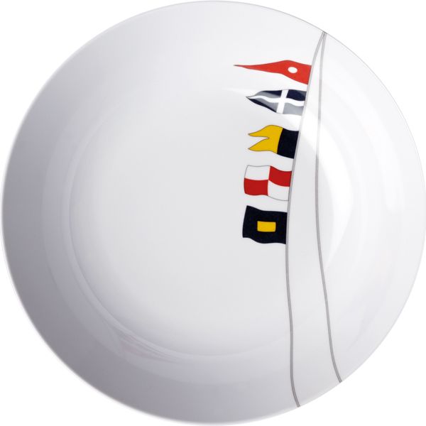 Marine Business Regata Suppenteller – bruchfester Bordteller im 6er-Set