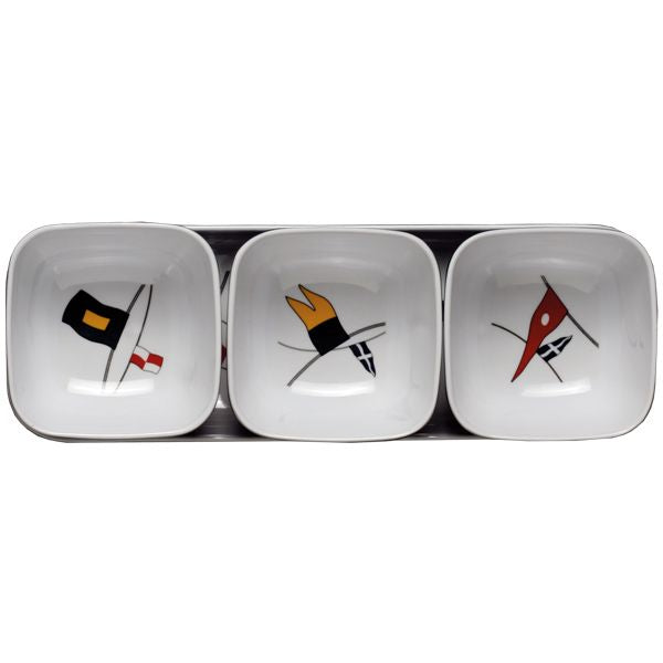 MARINE BUSINESS REGATA Snackschüsseln Set L=27cm B=9cm