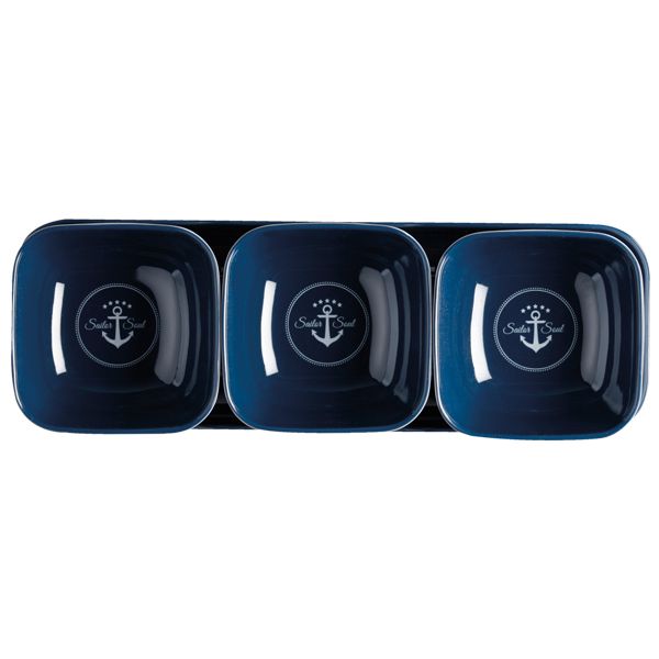 Marine Business Sailor Soul Snackschalen-Set – stilvolles Bordgeschirr