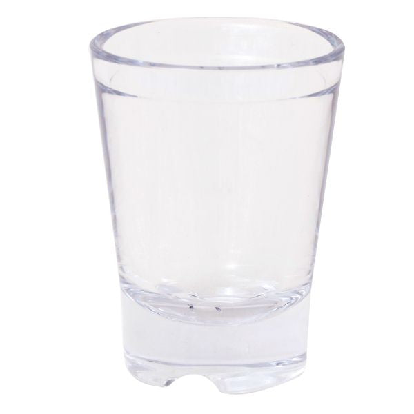 Strahl Schnapsglas aus Polycarbonat – bruchsicheres Bordglas im 12er-Set
