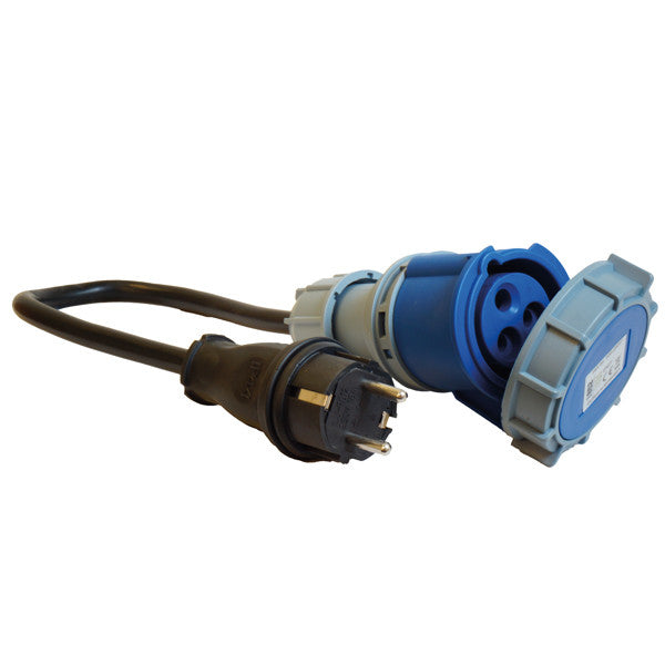 1852 Adapter CEE-Kupplung auf Schuko-Stecker – wasserdicht IP67