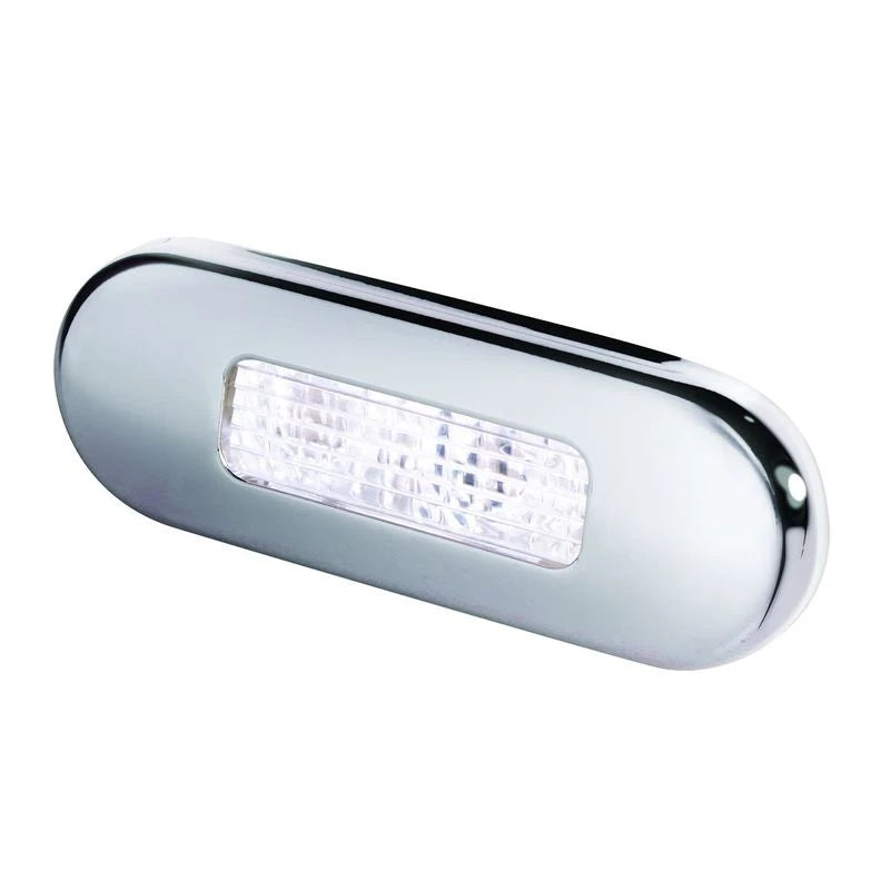 Hella LED Stufenleuchte weiß rostfrei satiniert