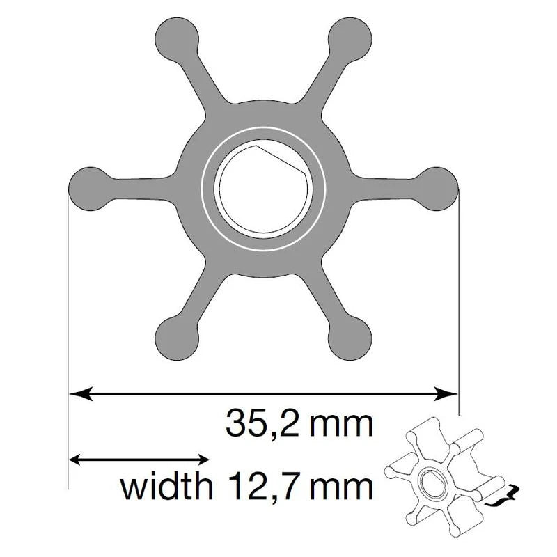 Johnson Impeller für F2 Pumpe
