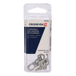 Crosseven Kupfer-Rohrkabelschuhe ø8