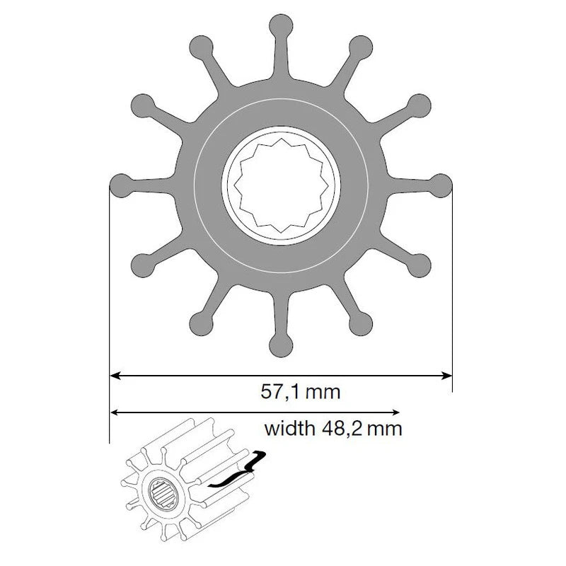 Johnson Impeller für F6 Pumpe