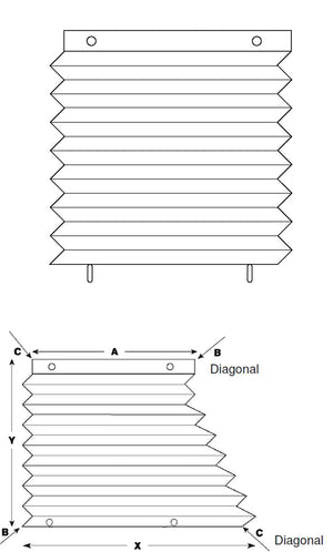 Oceanair Skysol Pleatedshade – Plissee-Jalousie für Luken und Bullaugen