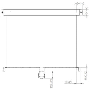 Portshade 320 silber eloxiert