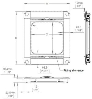 Skyscreen Roller Recessed weiß
