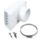 Wallas Lufteinlass Wasserabweisend 75mm
