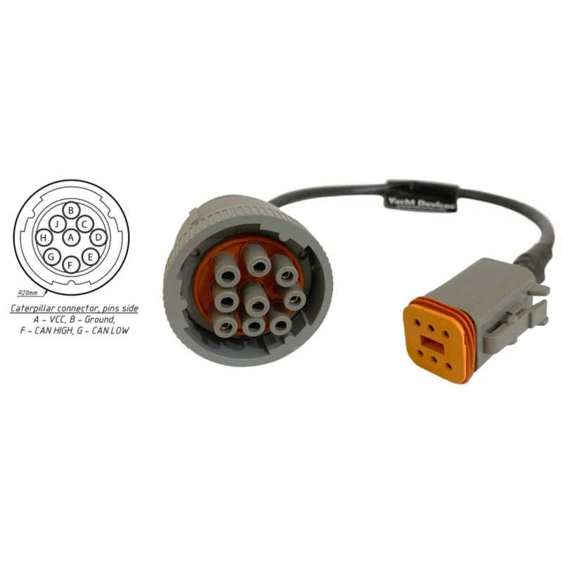 UAB Caterpillar Rund 9-Pin Adapter Kabel
