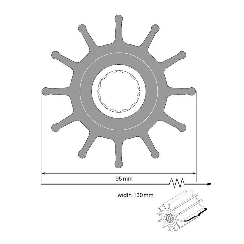 Johnson Impeller für F95 Pumpe