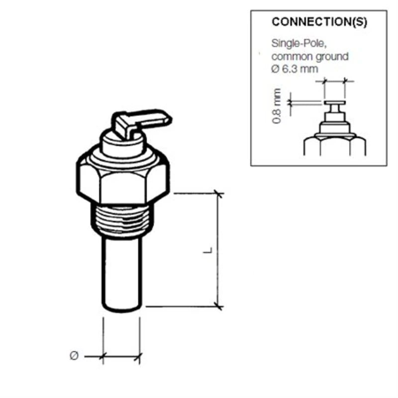 Veratron VDO Kühlmitteltemperatursensor 120°C – M1
