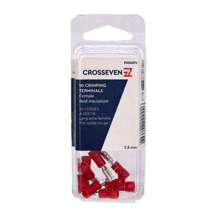Crosseven Isolierte Flachsteckerhülse Rot 6