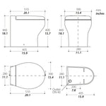 Tecma Silence Plus 2G Toilette 12V Standard weiss