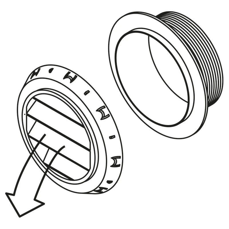 Webasto Ausstroemer D90 45 Grad