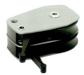 Rutgerson Doppel-Decksblock Aluminium Typ 100 mit Hebelklemme