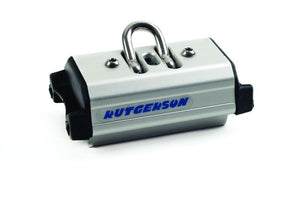 Rutgerson Großschot-Traveller mit Bügel – harteloxiertes Aluminium mit Roll-Link-Lager