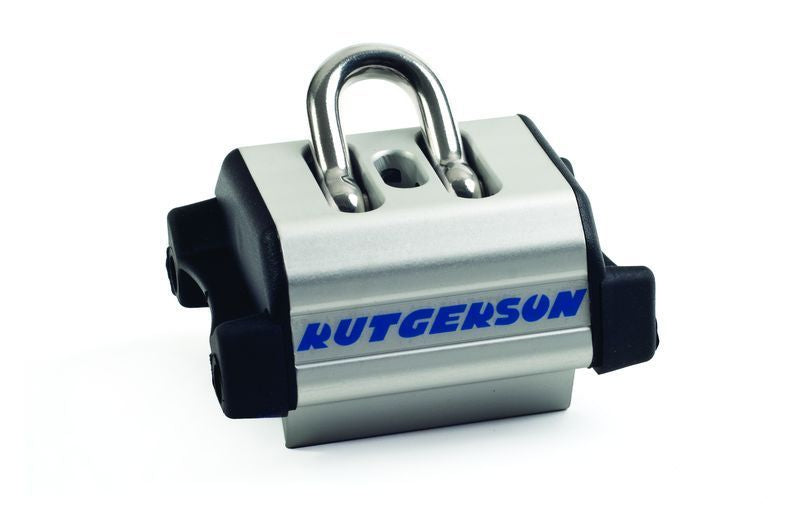 Rutgerson Großschot-Traveller 32 mm mit Bügel – harteloxiertes Aluminium