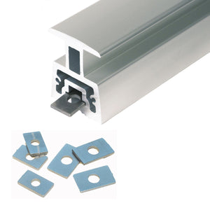 Gleitplatte für HBT-Schiene