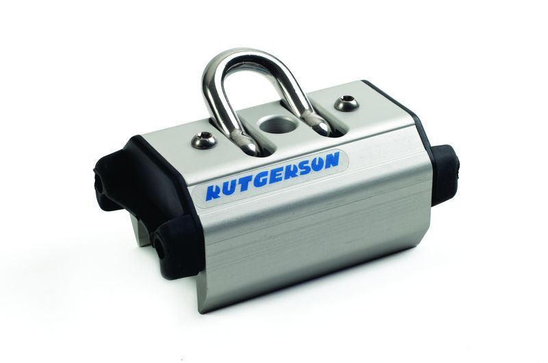 Rutgerson Großschot-Traveller mit Bügel – harteloxiertes Aluminium mit Roll-Link-Lager
