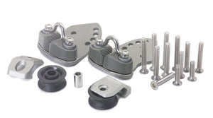 Kontrollleinen-Umlenkung einscheibig mit Klemme (Paar)