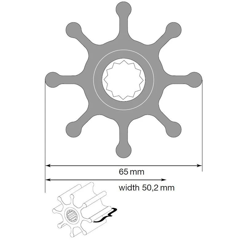 Johnson Impeller für F7 Pumpe