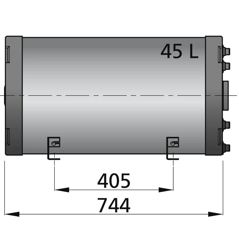 Vetus Warmwasserboiler 45 Ltr. doppelwandig