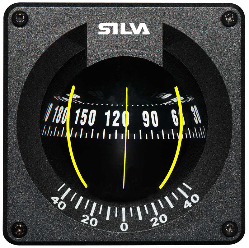 Silva Kompass 100B/H – kardanischer Schotteinbaukompass mit Beleuchtung