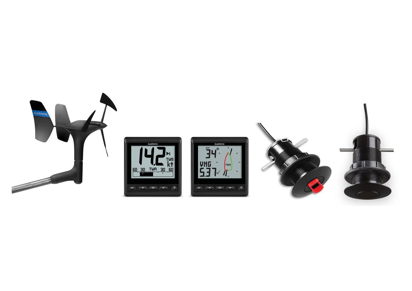 Garmin GNX Sail Pack 43 – kabelgebundenes Segel-Instrumentenset mit Wind