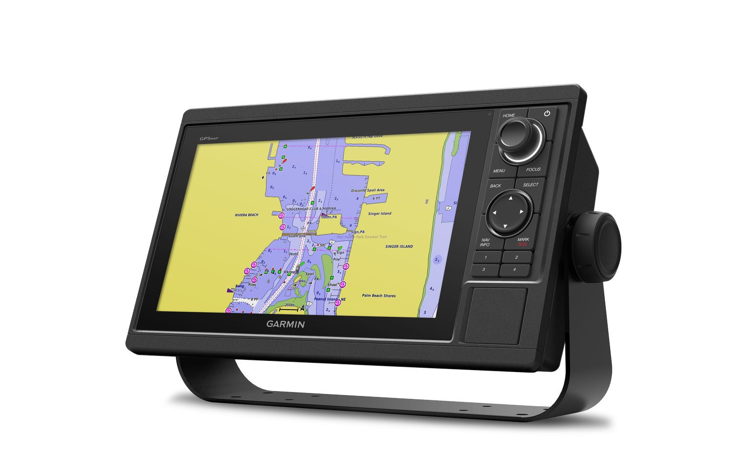 Garmin GPSMAP Netzwerk-Kartenplotter mit integriertem Fischfinder – All-in-one-Kombisystem