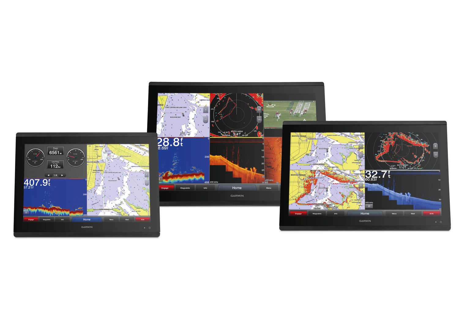 Garmin GPSMAP 8400xsv mit Echolotfunktion