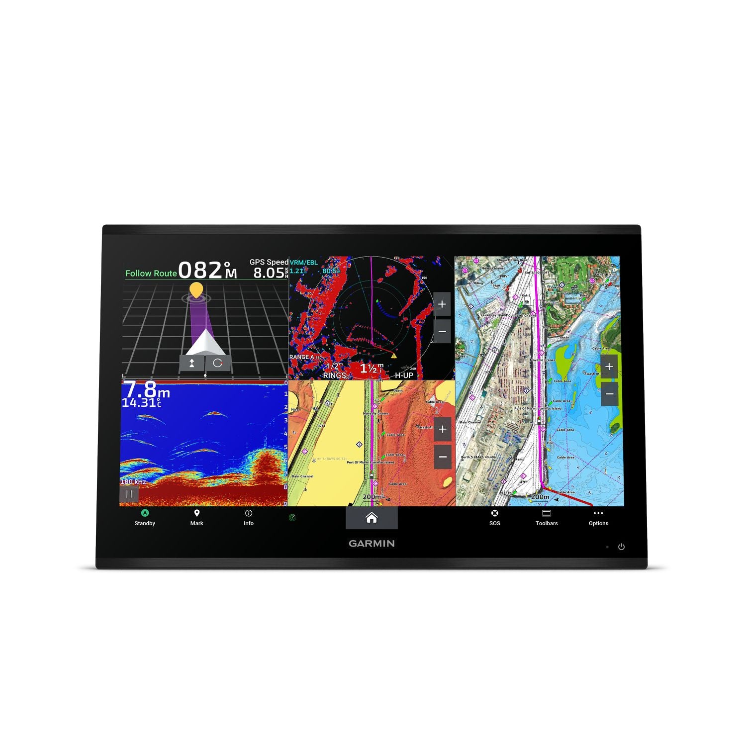 Garmin GPSMAP 9000 – 4K IPS Touchscreen-Kartenplotter mit BlueNet Netzwerk