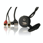 Fusion MS-CBUSB3.5 Bulk Head Mounted Combination USB and 3.5mm Jack