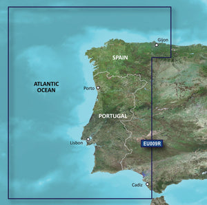 Garmin BlueChart EU009R – Elektronische Seekarte Portugal & Nordwestspanien