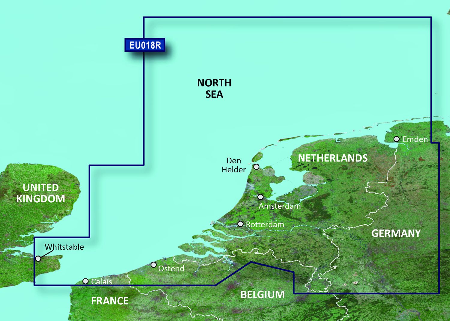 Garmin BlueChart EU018R Benelux Offshore & Inland – elektronische Seekarte