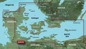 Garmin BlueChart EU021R Denmark East – Sweden Southeast – elektronische Seekarte