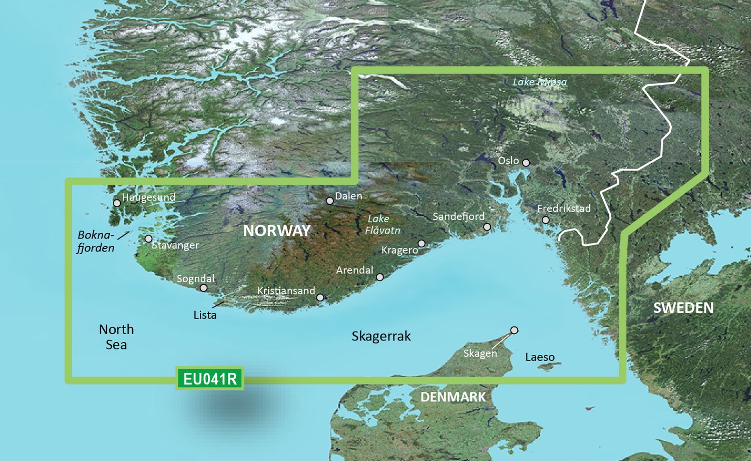 Garmin BlueChart Elektronische Seekarte Oslo – Skagerrak – Haugesund