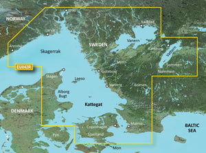 Garmin BlueChart EU042R Oslo – Trelleborg – Elektronische Seekarte Skandinavien/Ostsee