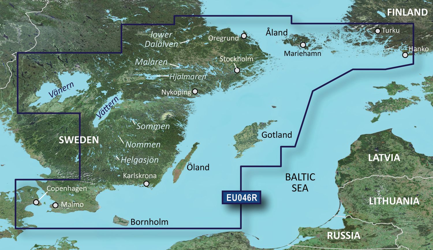 Garmin BlueChart EU046R – Elektronische Seekarte Südostschweden