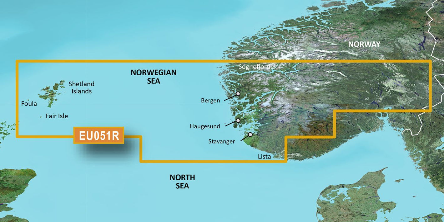 Garmin BlueChart EU051R – Lista bis Sognefjorden